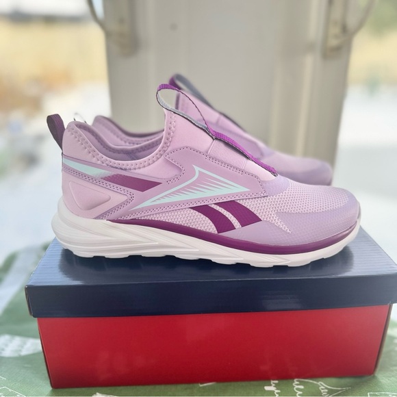 Reebok Lite Spinner Big Kid Girls Sneakers Color: Orchid Bloom Size: 7M Slip Ons - Picture 2 of 8